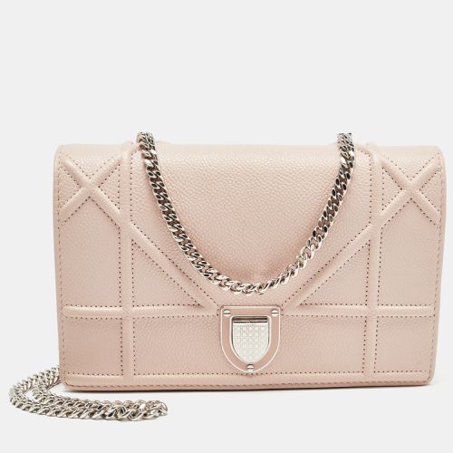 Dior Light Pink Leather Diorama Wallet on Chain - Dior - Modalova