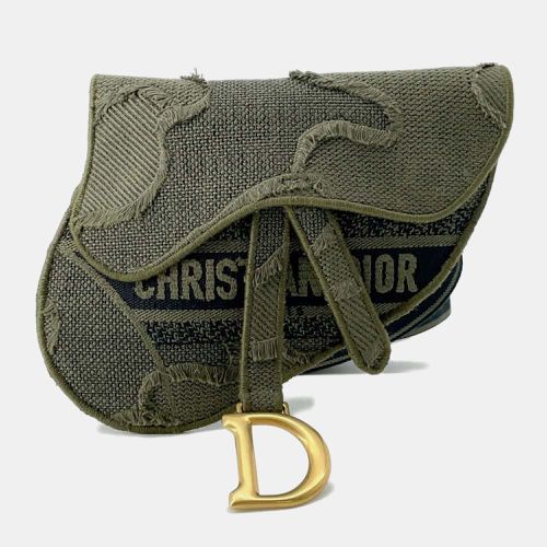 Dior Green Camouflage Saddle Belt Bag - Dior - Modalova