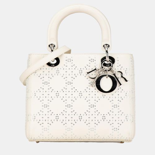 Medium Perforated Calfskin Cannage Lady - Dior - Modalova