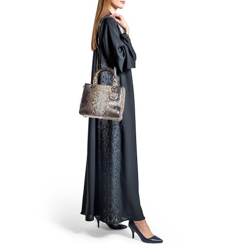 Ombre Python Medium Lady Tote - Dior - Modalova