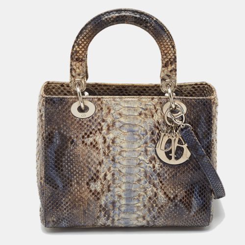 Dior Ombre Blue Python Medium Lady Dior Tote - Dior - Modalova