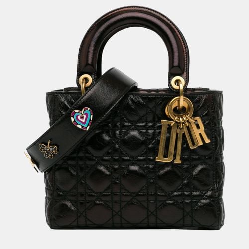 Dior Black Small Crinkled Patent Cannage Lucky Badges My Lady Dior - Dior - Modalova