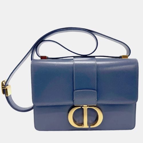 Dior Navy Blue Leather 30 Montaigne Shoulder Bags - Dior - Modalova