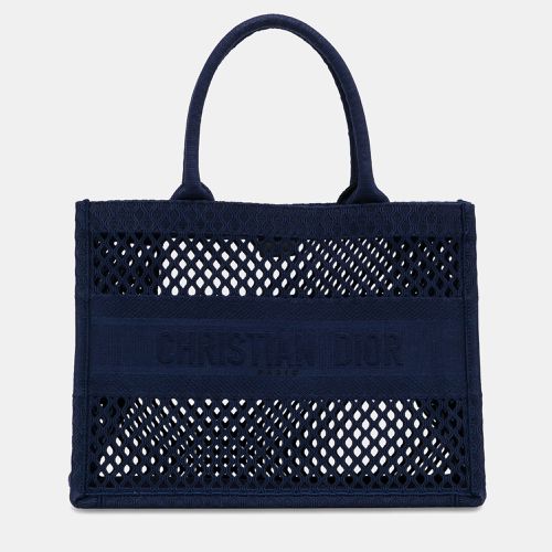 Dior Blue Medium Mesh Book Tote Bag - Dior - Modalova