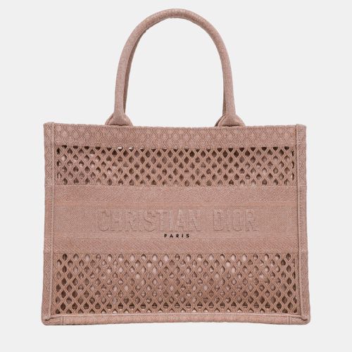 Dior Pink Mesh Medium Book Tote Bag - Dior - Modalova