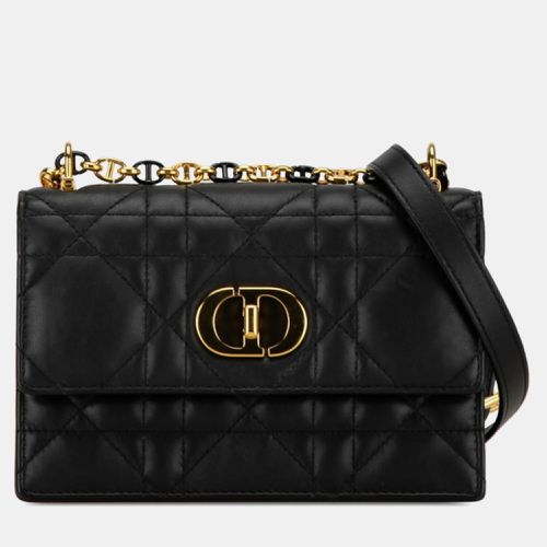 Christian Dior Black Lambskin Macrocannage Mini Miss Caro Bag - Dior - Modalova