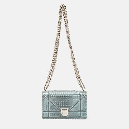 Dior Light Blue Microcannage Patent Leather Mini Diorama Chain Shoulder Bag - Dior - Modalova