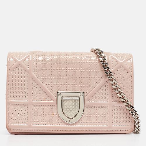 Dior Pink Micro Cannage Patent Leather Baby Diorama Chain Bag - Dior - Modalova