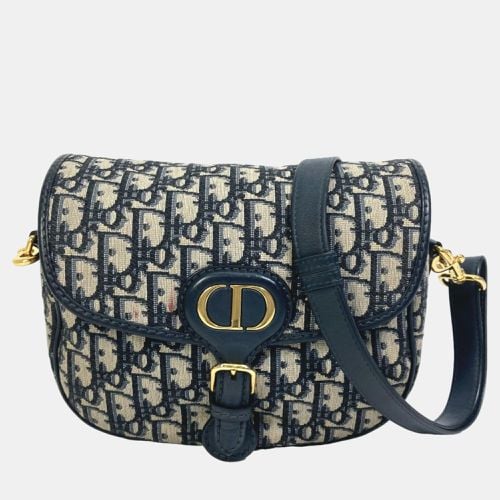 Dior Navy Blue Oblique Canvas Medium Bobby Shoulder Bag - Dior - Modalova