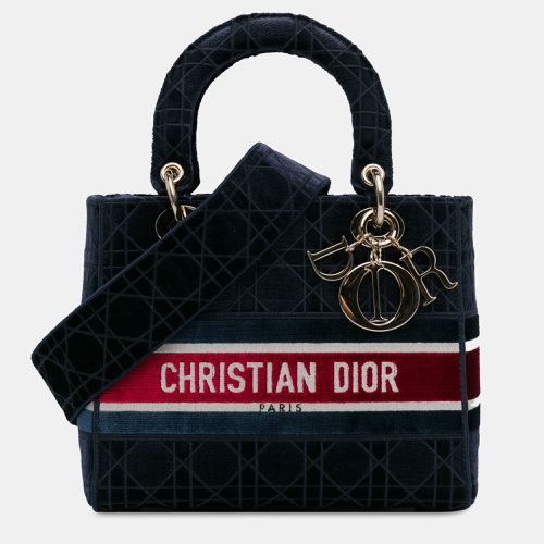 Dior Medium Velvet Cannage Lady D-Lite Bag - Dior - Modalova