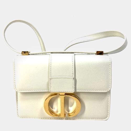 Dior White Leather 30 Montaigne Shoulder Bags - Dior - Modalova