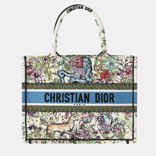 Dior Canvas Embroidered Medium D-Constellation Book Tote Tote Bag - Dior - Modalova