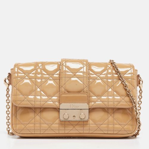 Dior Beige Cannage Patent Leather Miss Dior Promenade Chain Pouch - Dior - Modalova