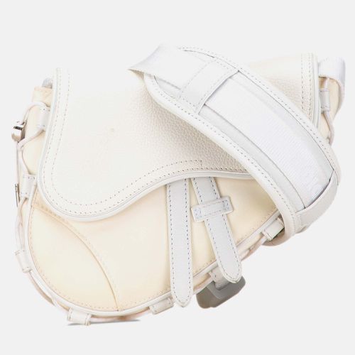 Dior Sacai Technical Fabric and Leather Saddle Bag - Dior - Modalova