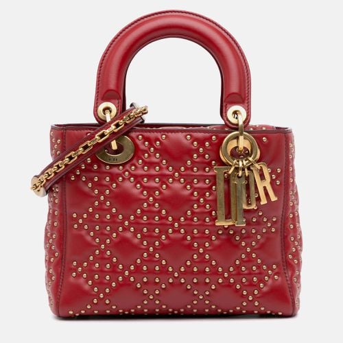 Dior Small Lambskin Cannage Studded Supple Lady Dior - Dior - Modalova