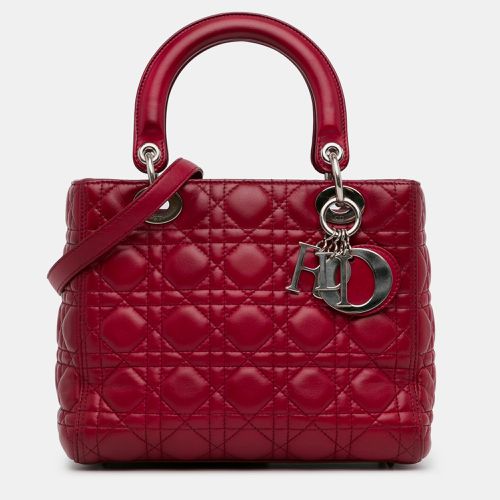 Dior Medium Lambskin Cannage Lady Dior - Dior - Modalova