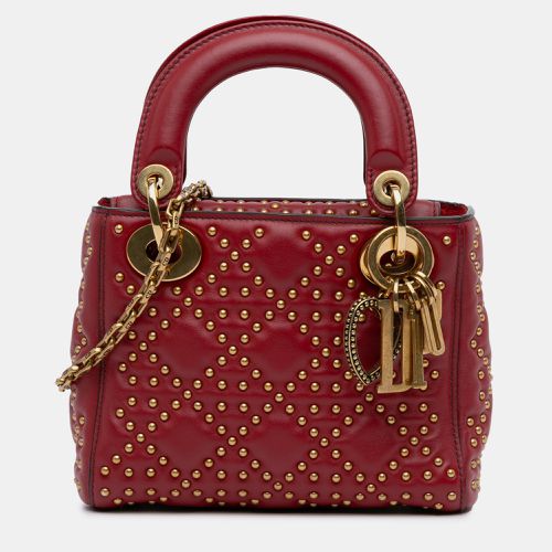 Dior Mini Lambskin Cannage Studded Supple Lady Dior Bag - Dior - Modalova