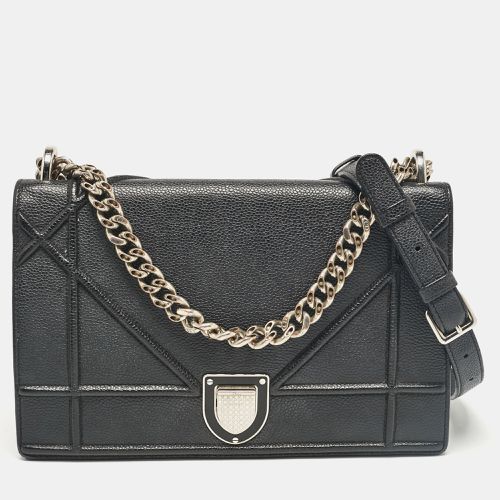 Dior Black Leather Medium Diorama Flap Shoulder Bag - Dior - Modalova