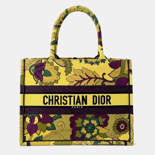 Dior Yellow/Multicolor Canvas Medium Book Tote Bag - Dior - Modalova