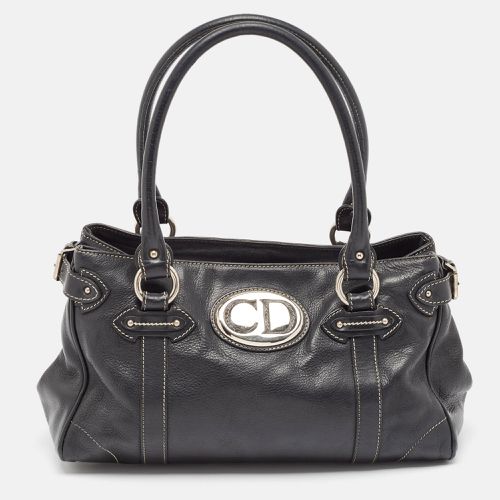 Dior Black Leather CD Logo Satchel - Dior - Modalova