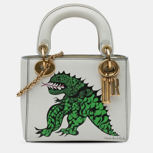 Dior White Leather Limited Edition Niki De Saint Phalle Mini Dragon Lady Dior Bag - Dior - Modalova