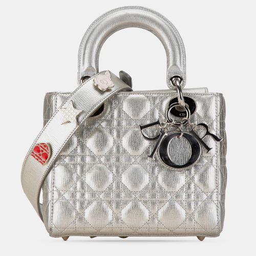 Dior Small Metallic Grained Calfskin Cannage Lucky Badges My Lady Dior Bag - Dior - Modalova