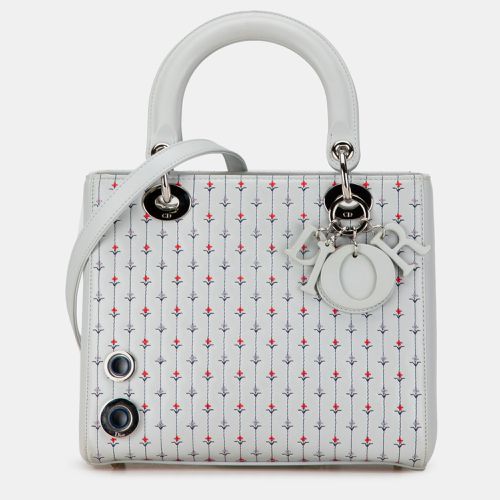 Medium Calfskin Embroidered Flower Lady - Dior - Modalova