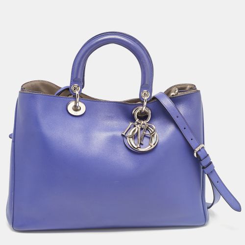 Dior Purple Leather Large Diorissimo Shopper Tote - Dior - Modalova