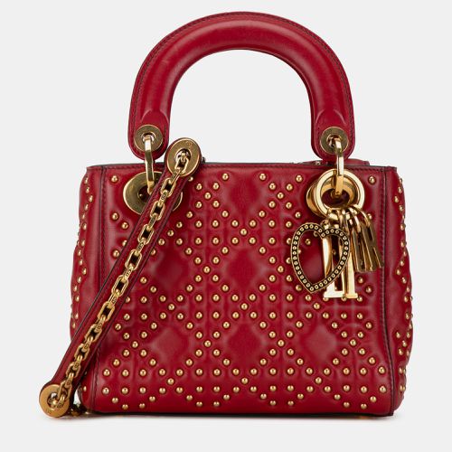 Dior Mini Lambskin Cannage Studded Supple Lady Dior - Dior - Modalova