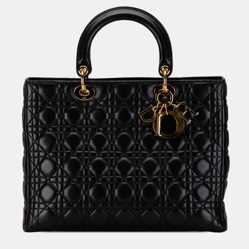 Dior Large Lambskin Cannage Lady Dior Bag - Dior - Modalova