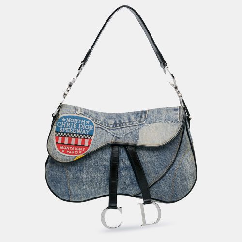 Dior Denim Speedway Double Saddle Shoulder Bag - Dior - Modalova