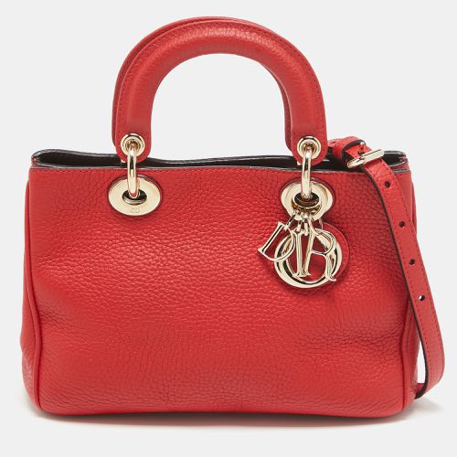 Dior Red Leather Small Diorissimo Tote - Dior - Modalova