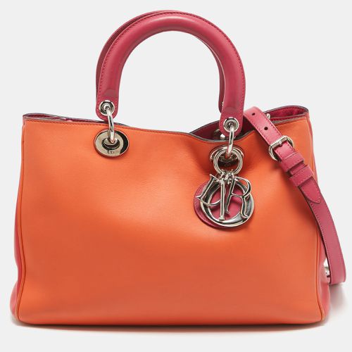 Dior Tricolor Leather Medium Diorissimo Shopper Tote - Dior - Modalova