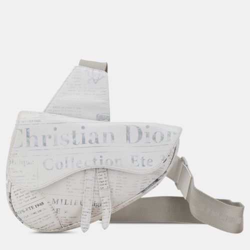 Dior Daniel Arsham Newspaper Print Saddle Bag - Dior - Modalova