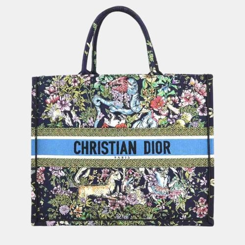 Canvas Embroidered Large D-Constellation Book Tote Bag - Dior - Modalova