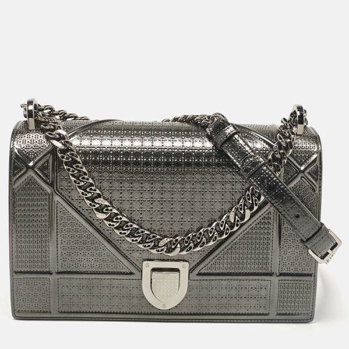 Dior Grey Patent Leather Medium Diorama Shoulder Bag - Dior - Modalova