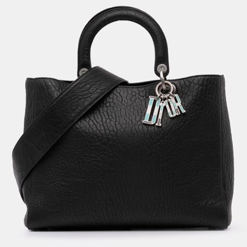 Dior Black Canyon Grained Lambskin Lady Dior Large Bag - Dior - Modalova