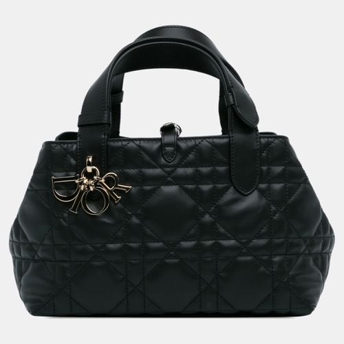 Dior Black Leather Small Macrocannage Toujours Tote Bag - Dior - Modalova