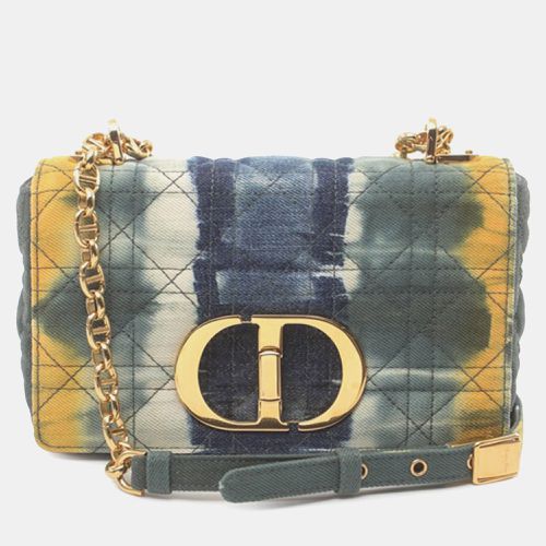 Small Denim Tie-Dye Cannage Caro Bag - Dior - Modalova