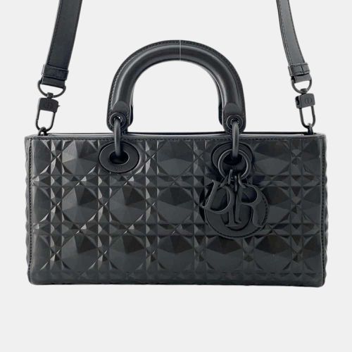 Christian Dior Black Lady D-Joy Medium Diamond Cannage Handbag - Dior - Modalova