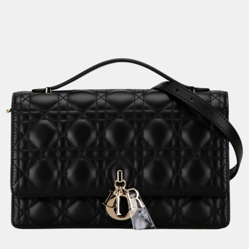 Christian Dior Black Lambskin Dior Cannage My Bag Handbag - Dior - Modalova