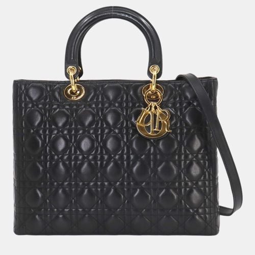 Christian Lady Large Leather HandBag - Dior - Modalova