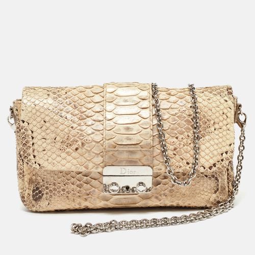 Brown Python Leather Miss Flap Bag - Dior - Modalova