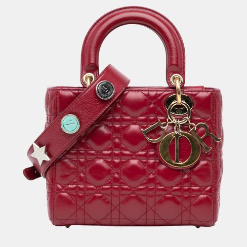 Dior Red Small Lambskin Cannage My ABCDior Lady Dior - Dior - Modalova