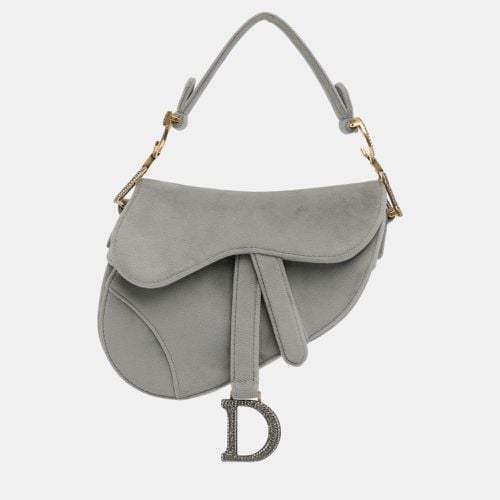 Mini Velvet Crystal Saddle Bag - Dior - Modalova