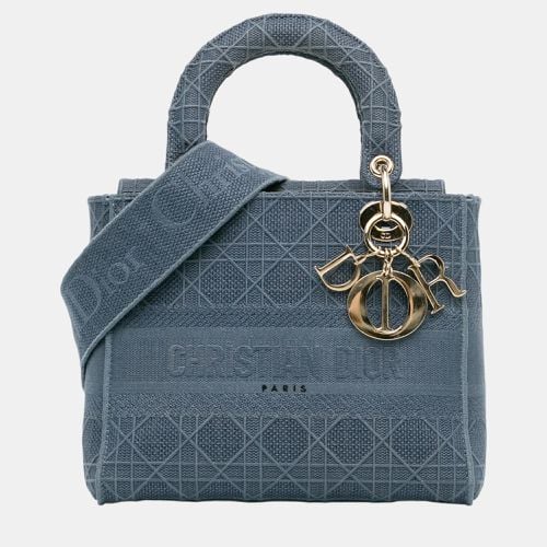 Dior Blue Medium Cannage Lady D-Lite - Dior - Modalova