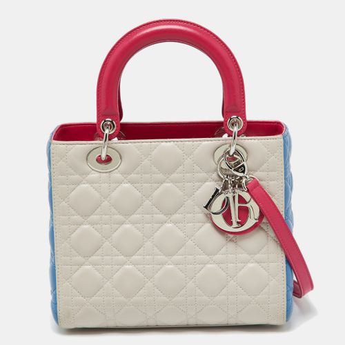 Dior Multicolor Cannage Leather Medium Lady Dior Tote - Dior - Modalova