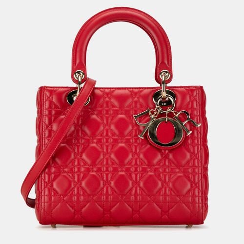 Medium Lambskin Cannage Lady - Dior - Modalova