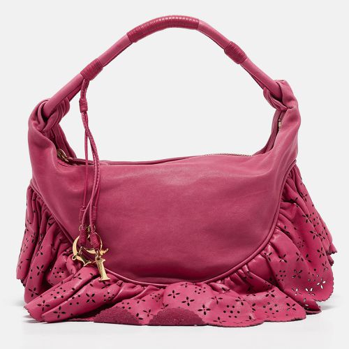 Dior Pink Leather Gipsy Ruffle Hobo - Dior - Modalova