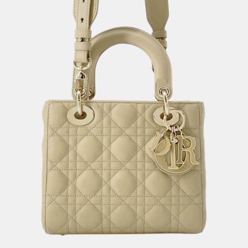 Dior Lady Dior My ABC Handbag Beige Lambskin Size Small - Dior - Modalova